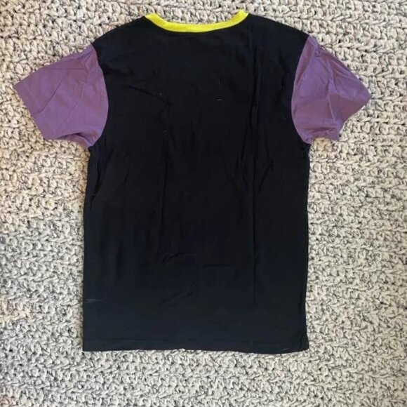 Small Black, Purple, and Yellow Colorblock T-Shirt - Picture 2 of 2